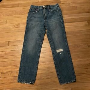 Madewell straight jean size 26